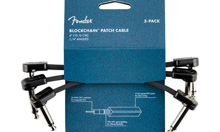 Blockchain 4" patch cable, 3-pack, angle/angle