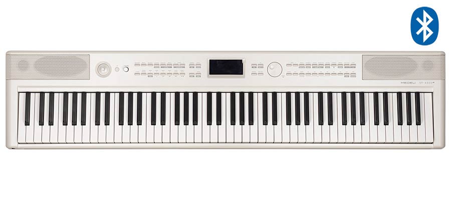 digital compact stage piano, 88 keys hammer action (GAC), with styles, 2 x 20 watt - white