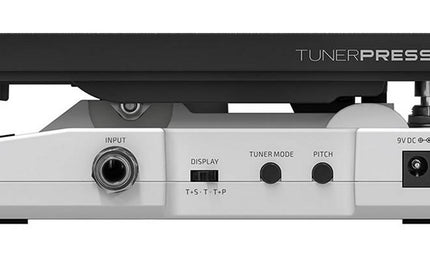 multifunctional tuner pedal TUNER PRESS, expression/volume pedal and chromatic/strobe tuner