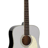 Richwood HSD-55-GS Heritage Series dreadnought akoestische westerngitaar zilver metallic