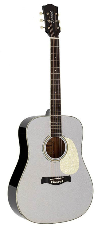 Richwood HSD-55-GS Heritage Series dreadnought akoestische westerngitaar zilver metallic