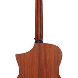 12-string auditorium guitar, solid spruce top, mahogany b&s, cutaway+EQ, amara ebony fb, gigbag