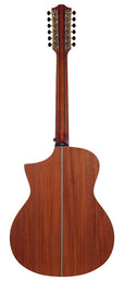 12-string auditorium guitar, solid spruce top, mahogany b&s, cutaway+EQ, amara ebony fb, gigbag