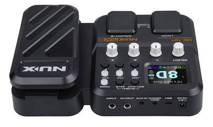 guitar amp modeling processor and multi effect with drum machine and phrase looper, compact