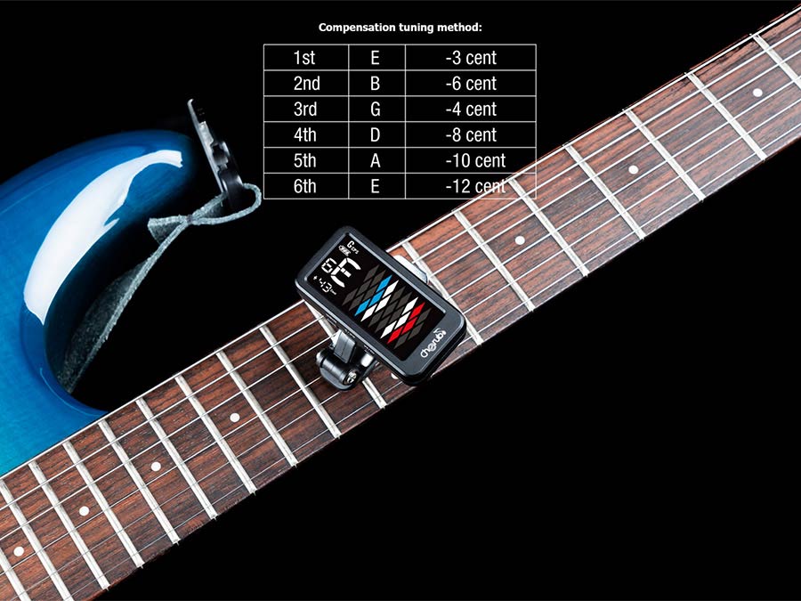 Cherub - WST-905Li - Rechargeable Chromatic Clip Tuner for All Guitars