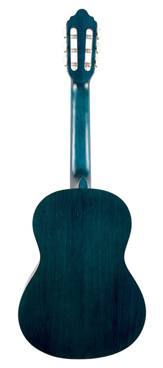 classic guitar 1/2, sitka spruce & nato, transparent blue satin