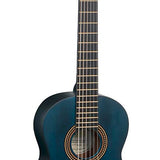 Valencia - VC201TBU - Classic Guitar 1/4 – Transparent Blue