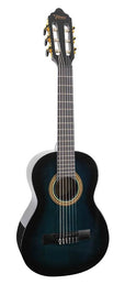 classic guitar 1/4, sitka spruce & nato, transparent blue satin