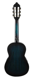 classic guitar 1/4, sitka spruce & nato, transparent blue satin