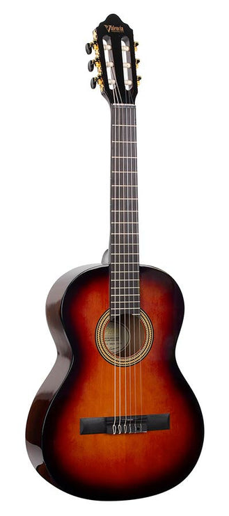 classic guitar 3/4, sitka spruce & mahogany, classic sunburst high gloss