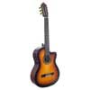 classic guitar 4/4, sitka spruce & mahogany, preamp and cutaway, antique sunburst satin