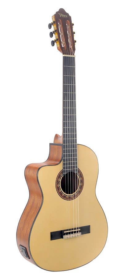 Valencia - VC304CEL - Classic Guitar Left Handed 4/4 – Cutaway, Natural