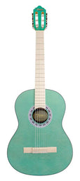 classic guitar 4/4, sitka spruce & mahogany, aqua blue