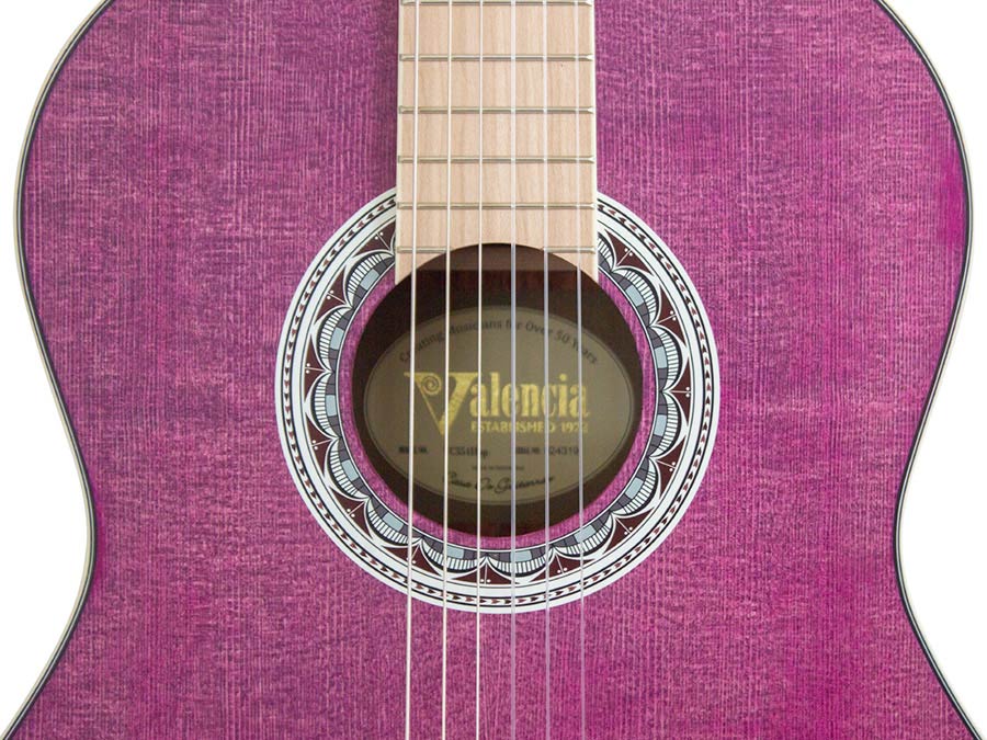 Valencia - VC354PP - Classic Guitar 4/4 – Mahogany, Purple