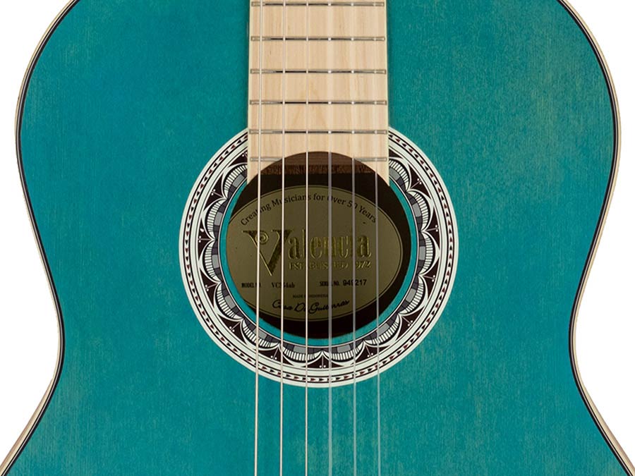 Valencia - VC354HAB - Classic Guitar With Hybrid Neck 4/4 – Aqua Blue