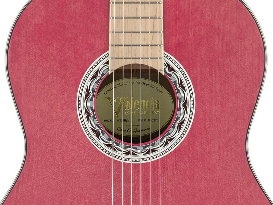 Valencia - VC354HPK - Classic Guitar With Hybrid Neck 4/4 – Mahogany, Pink