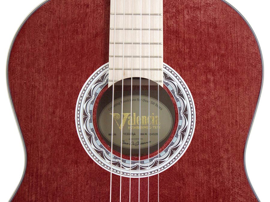 Valencia - VC354HWR - Classic Guitar With Hybrid Neck 4/4 – Wine Red