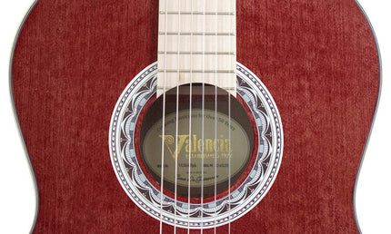 Valencia - VC354HWR - Classic Guitar With Hybrid Neck 4/4 – Wine Red