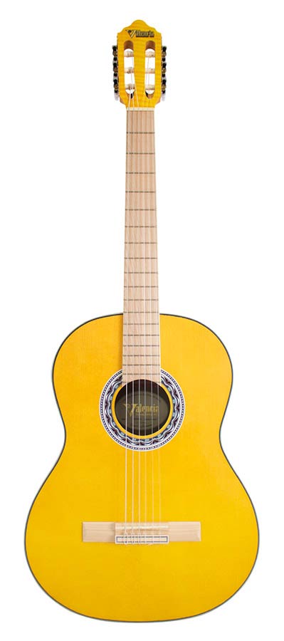 Valencia - VC354HYW - Classic Guitar With Hybrid Neck 4/4 – Mahogany, Yellow