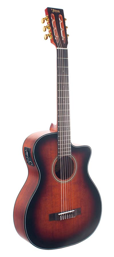 Valencia - VA434CECSB - Nylon String Auditorium Guitar – Sunburst