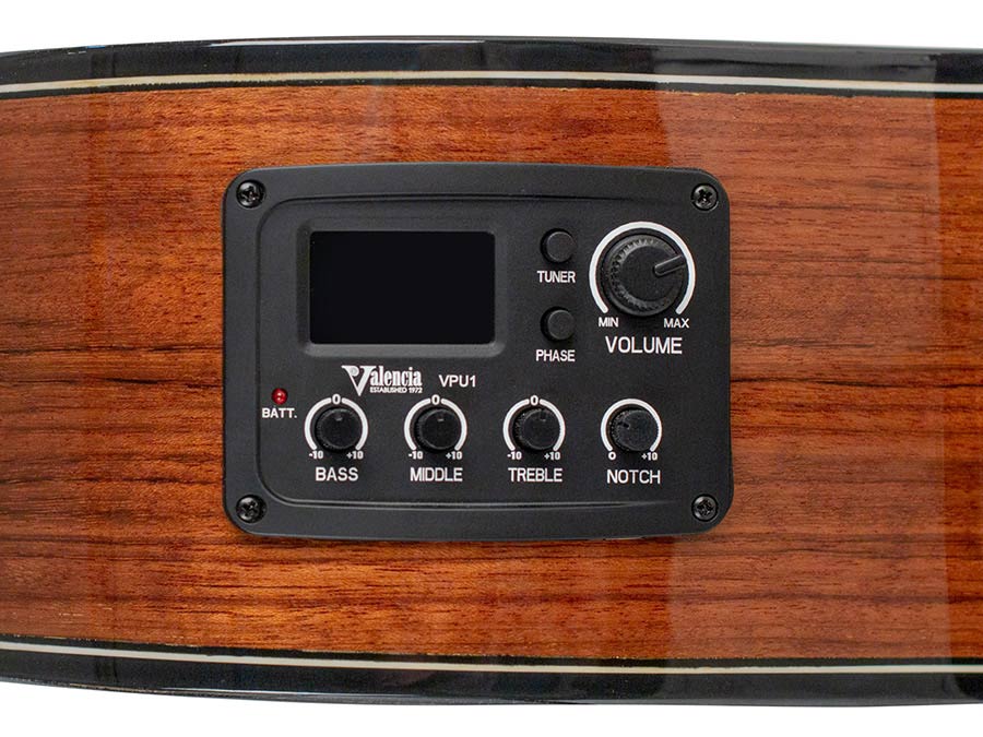 Valencia - VC564CEL - Classic Guitar Left Handed 4/4 – Cutaway, Natural