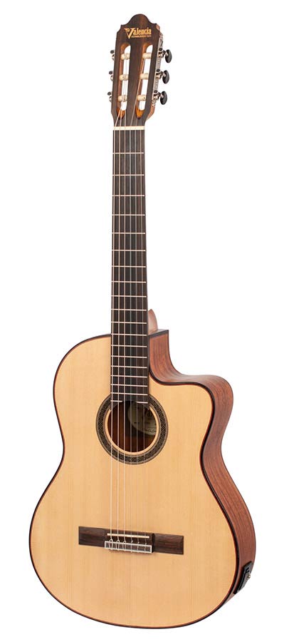 Valencia - VC704CE - Classic Guitar 4/4 – Cutaway, Natural