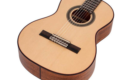 classic guitar 3/4, solid sitka spruce & mahogany, solid top classical guitar, natural