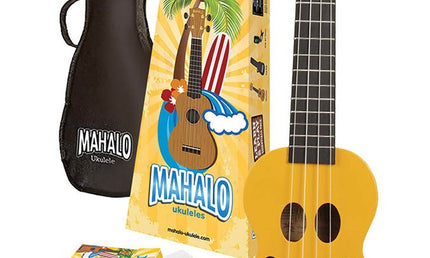 soprano ukulele pack SMILE, yellow, with essentials accessory pack