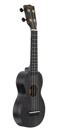 soprano ukulele, transparent black, with bag