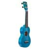 soprano ukulele, transparent blue, with bag