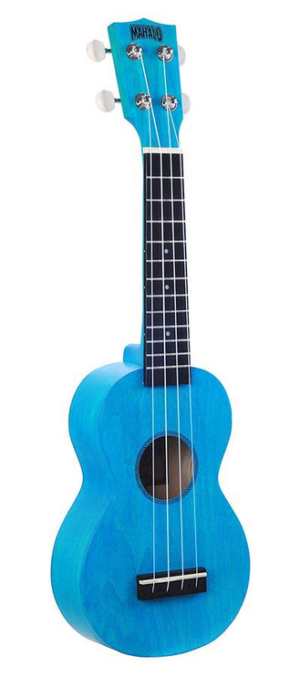 soprano ukulele, aqua blue, with bag