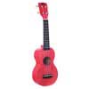 soprano ukulele, coral pink, with bag