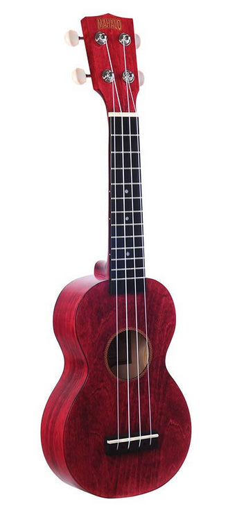 soprano ukulele, cherry red, with bag