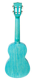 concert ukulele, aqua blue, with bag