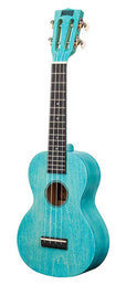 concert ukulele, aqua blue, with bag