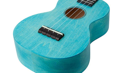 concert ukulele, aqua blue, with bag