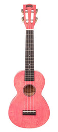 concert ukulele, coral pink, with bag