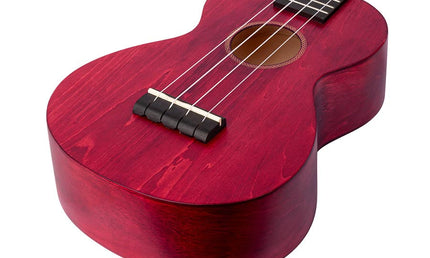 concert ukulele, cherry red, with bag