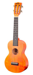 concert ukulele, orange sunset, with bag