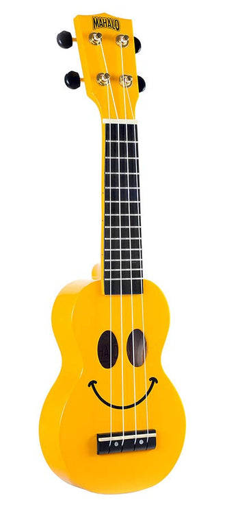 soprano ukulele 47cm scale, yellow, with bag