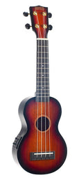 soprano ukulele, 1V+1T (MVT2), 3 tone sunburst, with bag