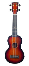 soprano ukulele, 1V+1T (MVT2), 3 tone sunburst, with bag