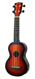 soprano ukulele, 1V+1T (MVT2), 3 tone sunburst, with bag