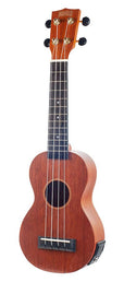 soprano ukulele, 1V+1T (MVT2), transparent brown, with bag