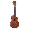 concert ukulele, cutaway, 1V+1T (B-Band), transparent brown, with padded bag & strap