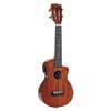 concert ukulele, cutaway, 1V+1T (B-Band), vintage natural, with padded bag & strap