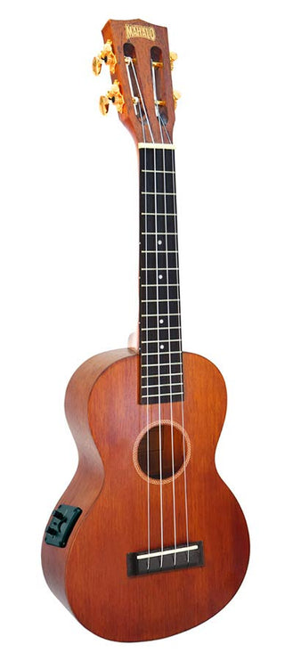 concert ukulele, 1V+1T (MVT2), trans brown, with padded bag & strap