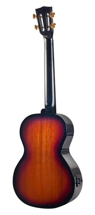 baritone ukulele, 1V+1T (MVT2), 3 tone sunburst, with padded bag & strap