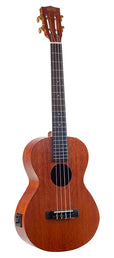 baritone ukulele, 1V+1T (MVT2), transparent brown, with padded bag & strap