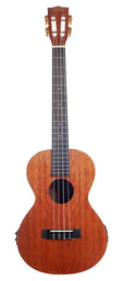 baritone ukulele, 1V+1T (MVT2), transparent brown, with padded bag & strap